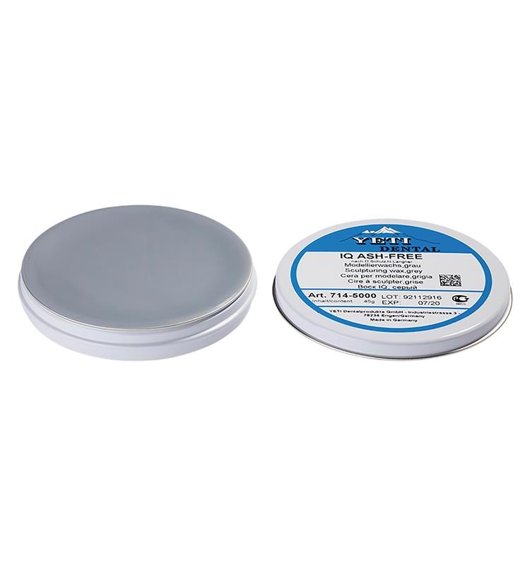IQ ASH-FREE modeling wax grey, 45g