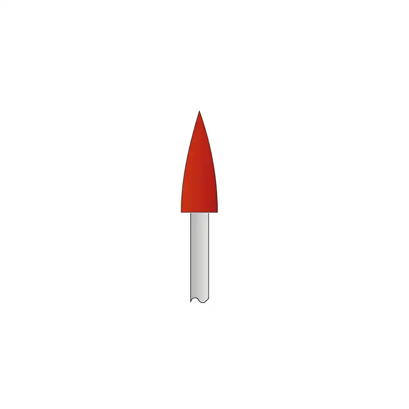 Reddish Medium Fine Bullet Polisher ISO 652.104.243.524.040 Bader