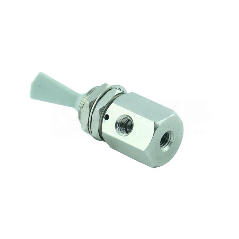 ON/OFF valve with grey lever, 2-way, quick release