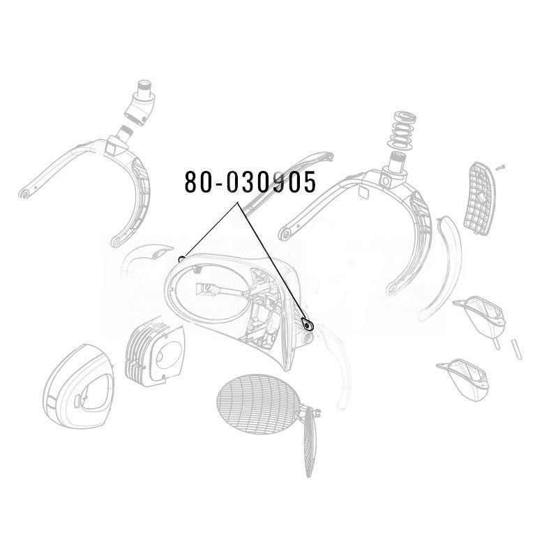 Handle support kit (right + left) for FARO MAIA lamp (Ref. FARO SP320905)