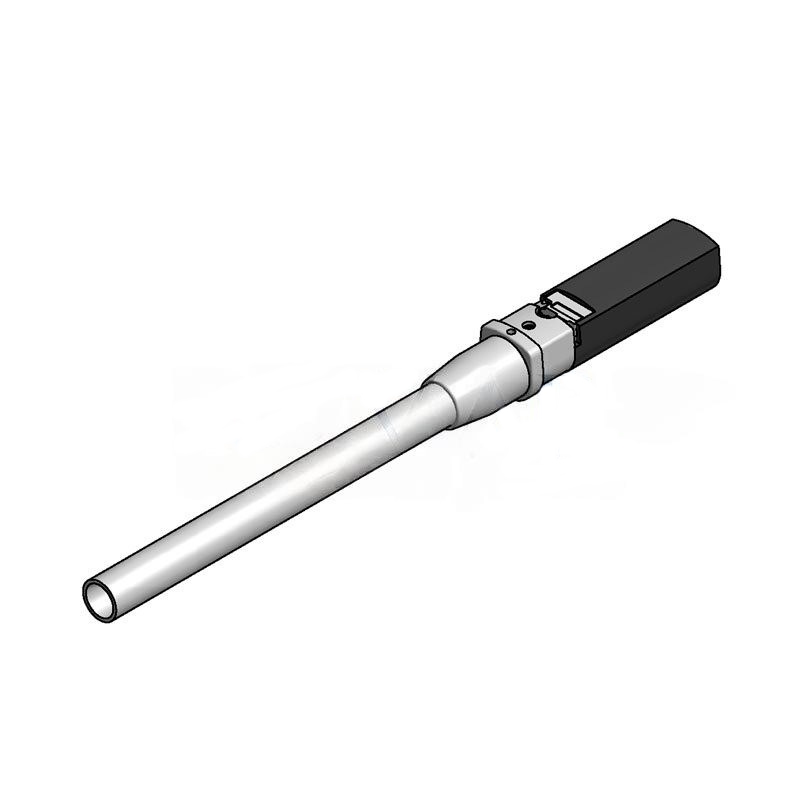 Complete hose for Luzzani Minilight 6F syringe, steel, 170cm, grey
