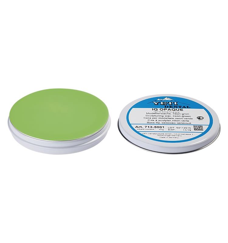 IQ OPAQUE modeling wax neon green, 45g