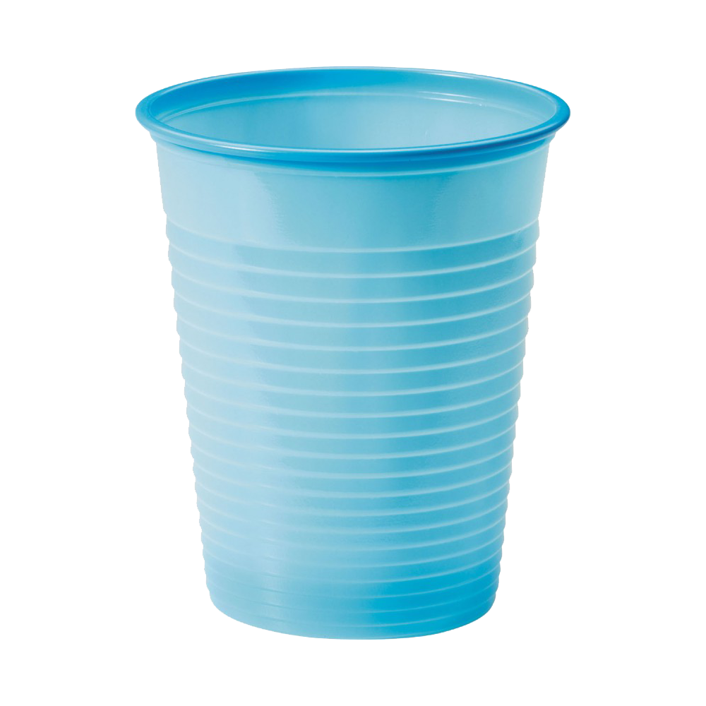 Plastic cups – Blue – 200 ml