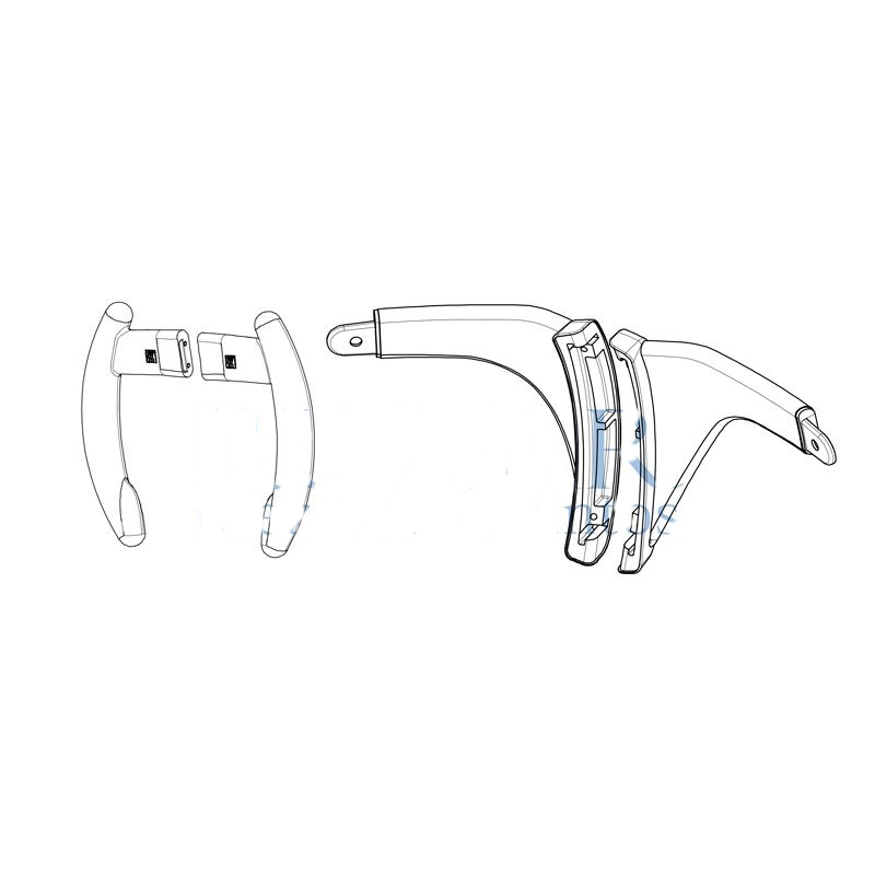 Kit of White Supports and Handles (Right + Left) for Faro Alya Lamp (Ref. Faro SP310390006=SP310352006+SP310370006)