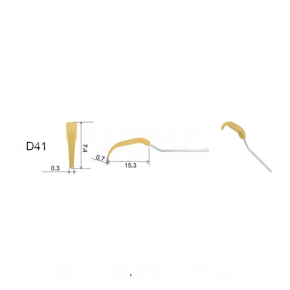 Woodpecker PD41 Peek ultrasonic tip compatible with Satelec | Implant prophylaxis