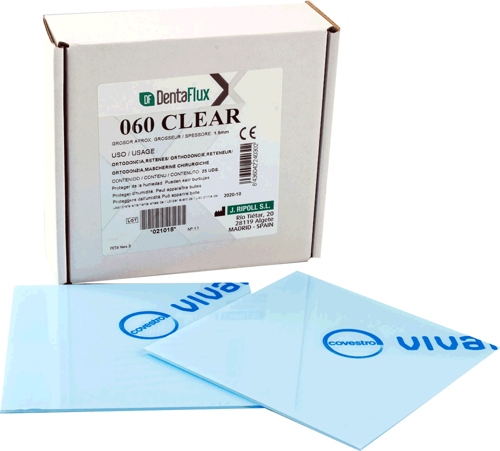 Rigid thermoformable boards – 040 transparent 1mm