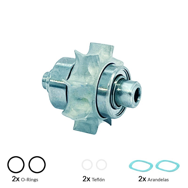 Rotor compatible with Sirona T2 Control turbine (S/N > 802,001)
