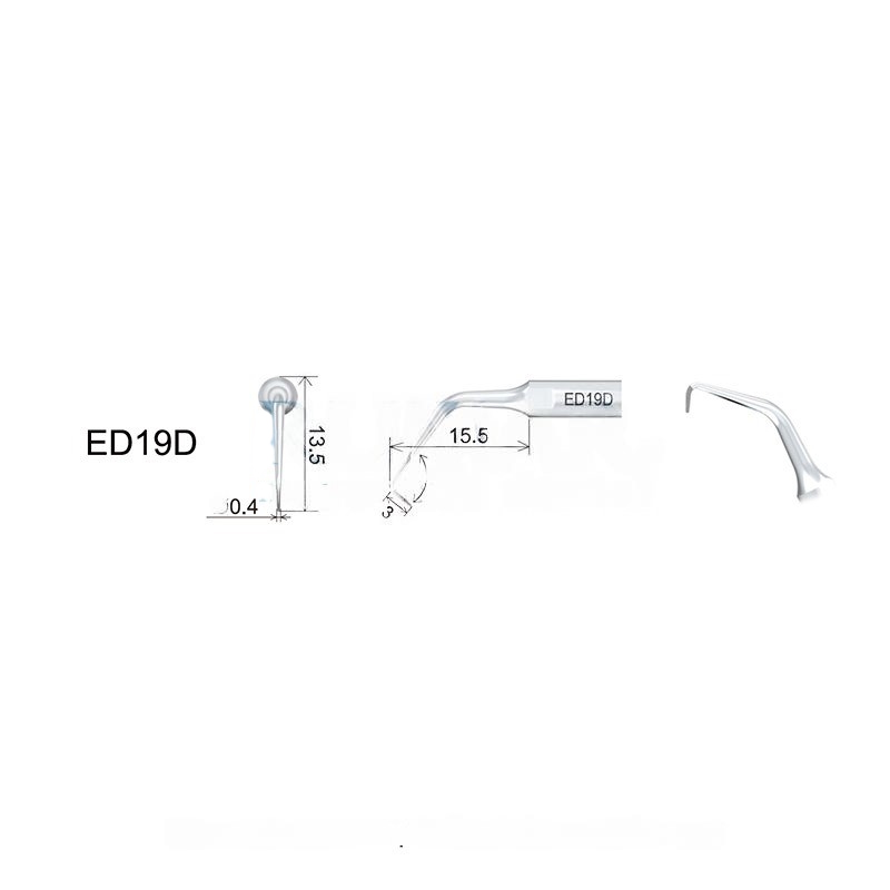 Woodpecker DTE ED19D ultrasonic tip compatible with Satelec | Endo, Diamond