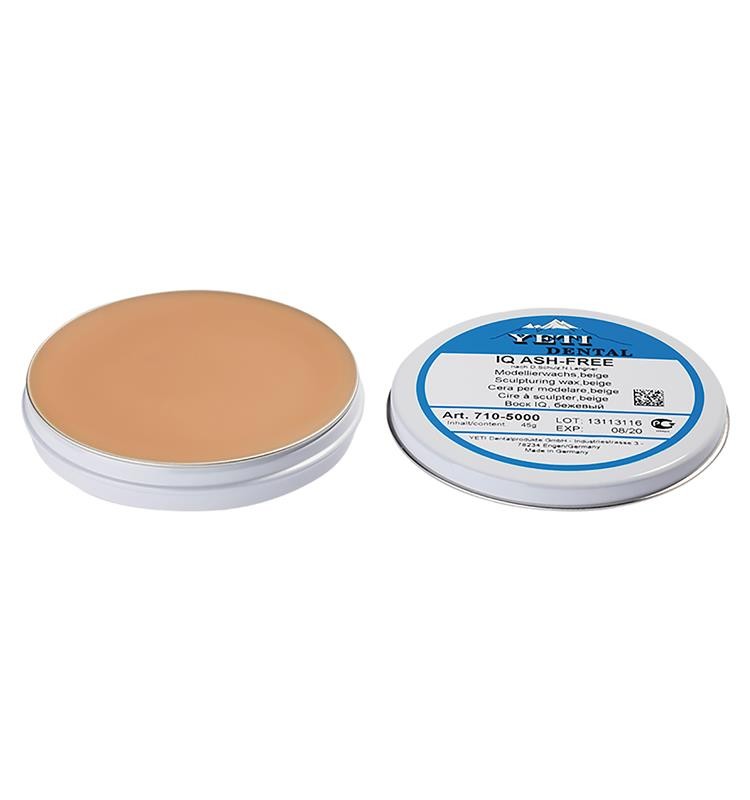 IQ ASH-FREE modeling wax beige, 45g